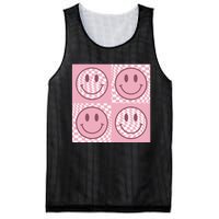 Funny Face Checkered Pattern Smile Face Meme Trendy Mesh Reversible Basketball Jersey Tank