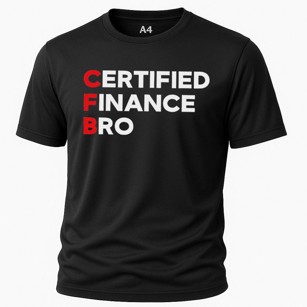 Funny Finance Certified Finance Bro Finance Lovers Cooling Performance Crew T-Shirt