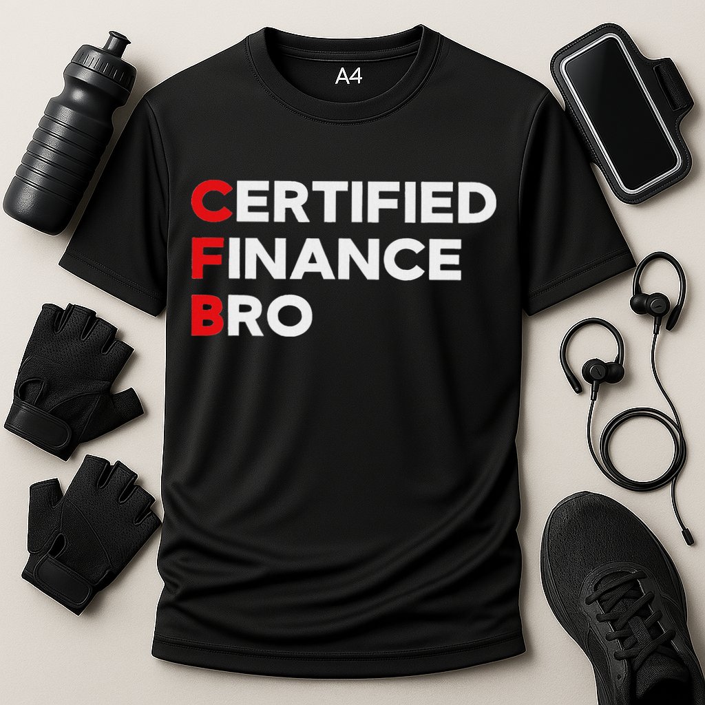 Funny Finance Certified Finance Bro Finance Lovers Cooling Performance Crew T-Shirt