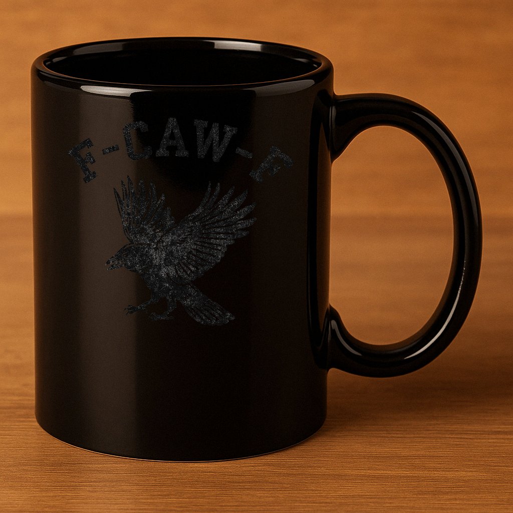 Funny F CAW F Crow 11oz C Handle Ceramic Mug