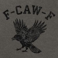 Funny F CAW F Crow Cotton Canvas Backpack