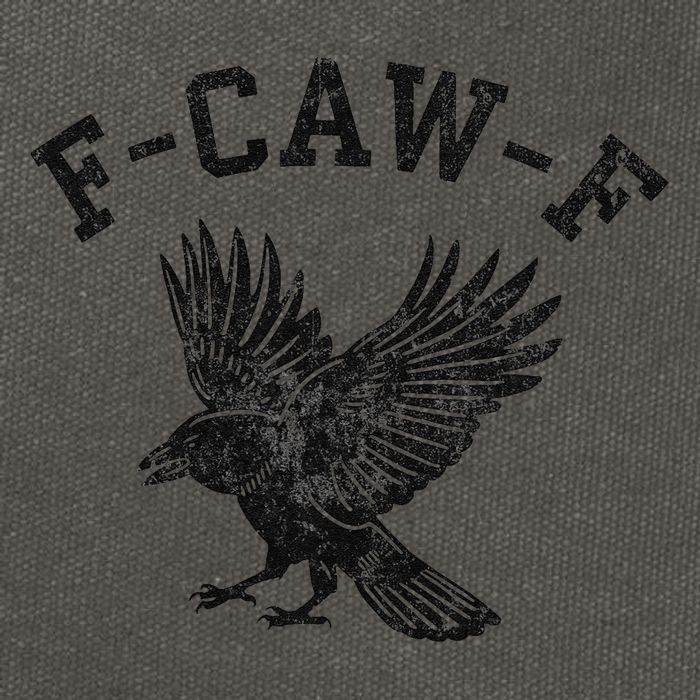 Funny F CAW F Crow Cotton Canvas Backpack