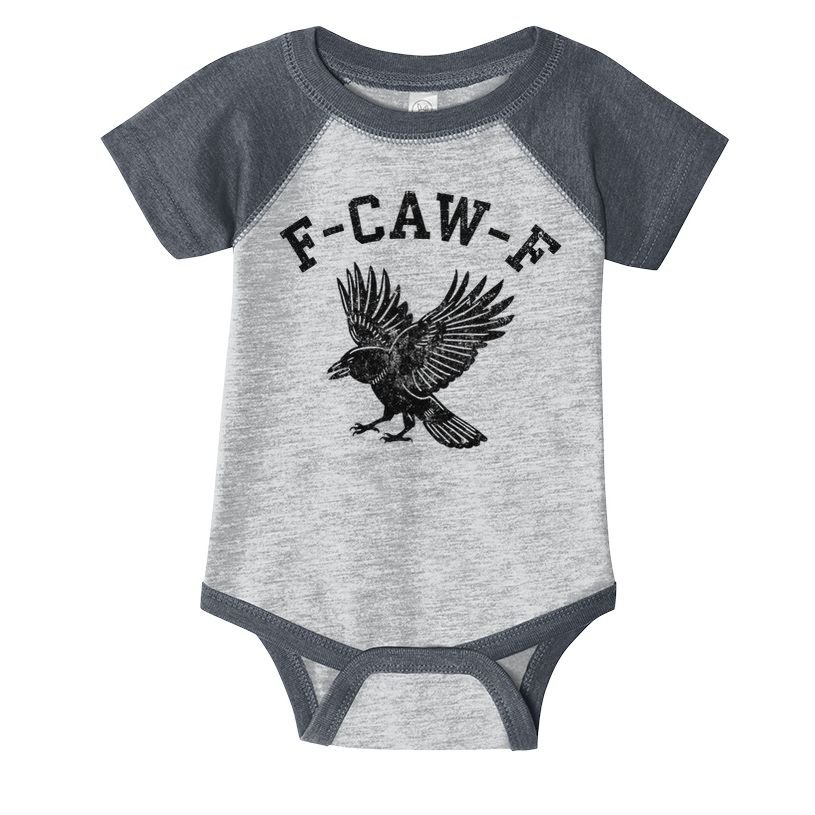 Funny F CAW F Crow Infant Baby Jersey Bodysuit