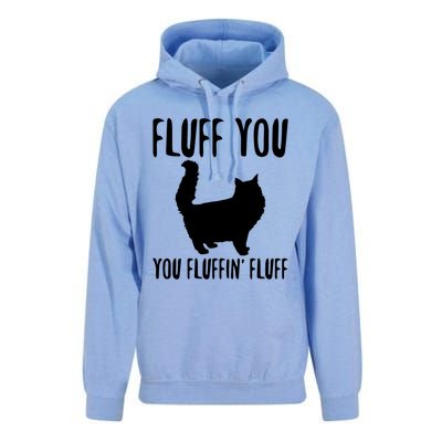 Funny Furry Cat Gift Fluff You You Fluffin' Fluff Gift Unisex Surf Hoodie