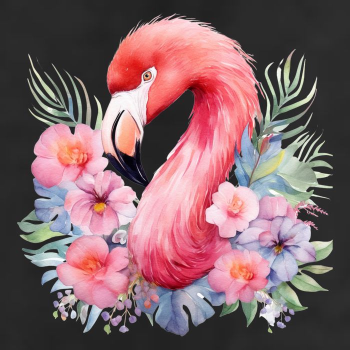 Floral Flamingo Cute Tropical Adult Drive Performance Visor