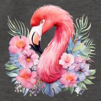 Floral Flamingo Cute Tropical Vector Backpack
