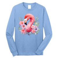 Floral Flamingo Cute Tropical Long Sleeve Shirt