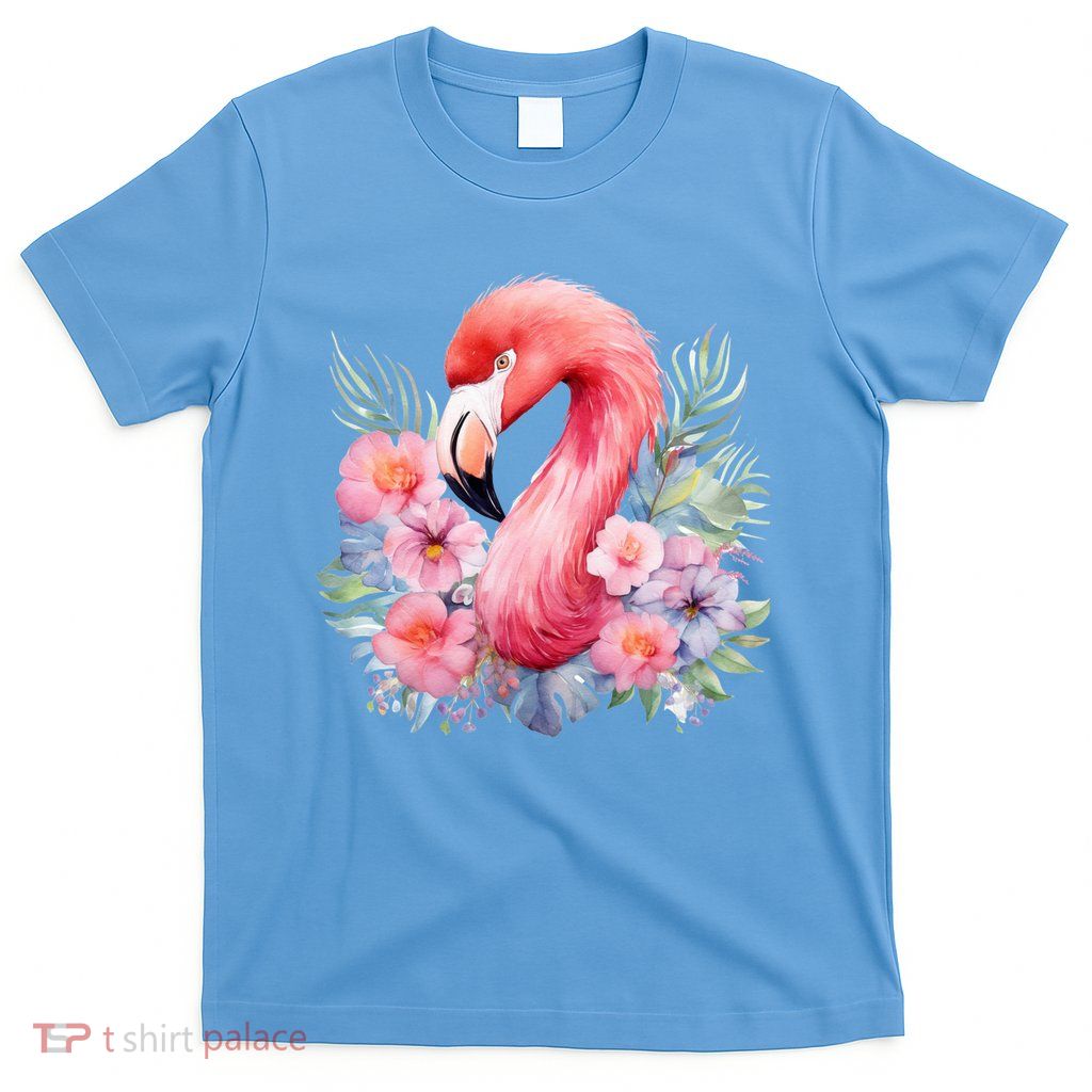 Floral Flamingo Cute Tropical T-Shirt