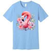 Floral Flamingo Cute Tropical Premium T-Shirt