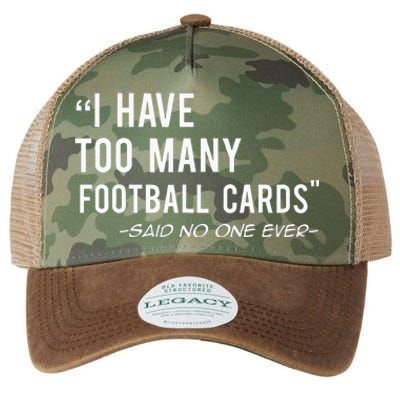 Funny Football Cards Collector Legacy Tie Dye Trucker Hat