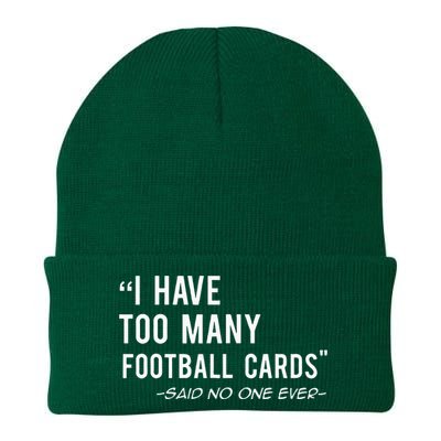 Funny Football Cards Collector Knit Cap Winter Beanie