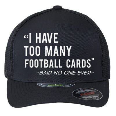 Funny Football Cards Collector Flexfit Unipanel Trucker Cap