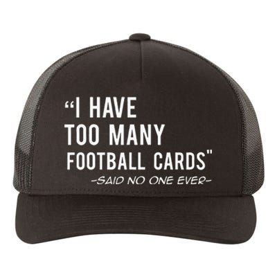 Funny Football Cards Collector Yupoong Adult 5-Panel Trucker Hat