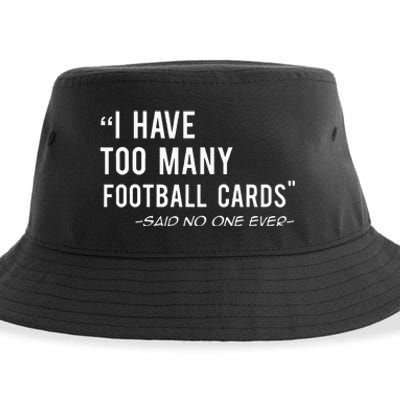 Funny Football Cards Collector Sustainable Bucket Hat