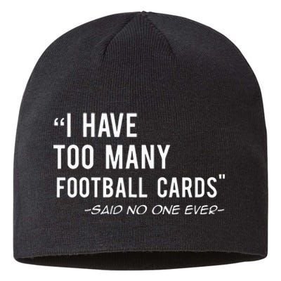 Funny Football Cards Collector Sustainable Beanie