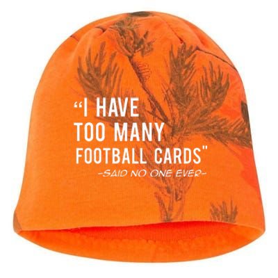 Funny Football Cards Collector Kati - Camo Knit Beanie