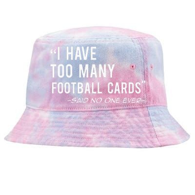 Funny Football Cards Collector Tie-Dyed Bucket Hat