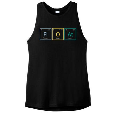 float funny chemistry onewheel eskate float life skateboard Ladies PosiCharge Tri-Blend Wicking Tank