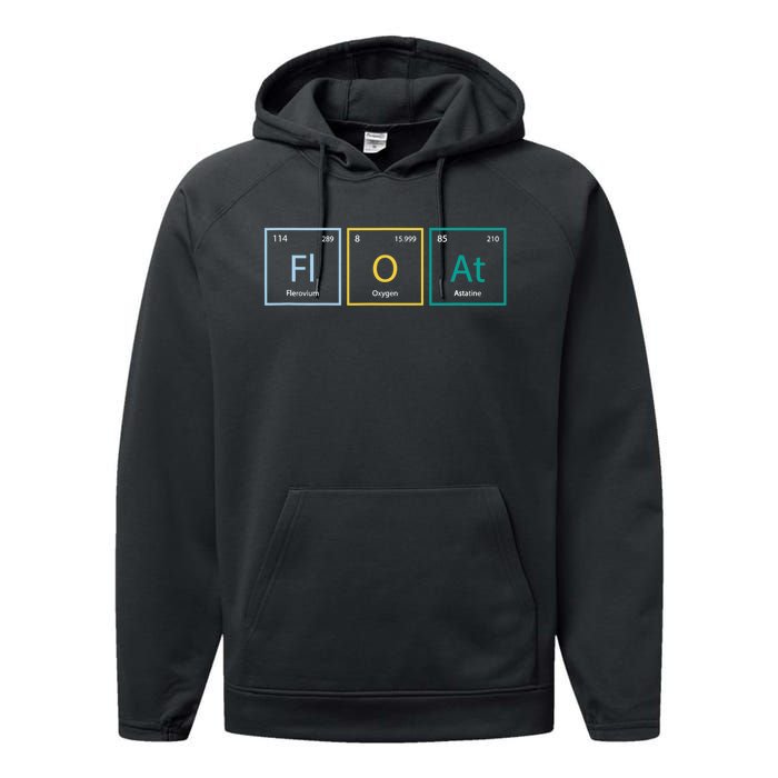 float funny chemistry onewheel eskate float life skateboard Performance Fleece Hoodie