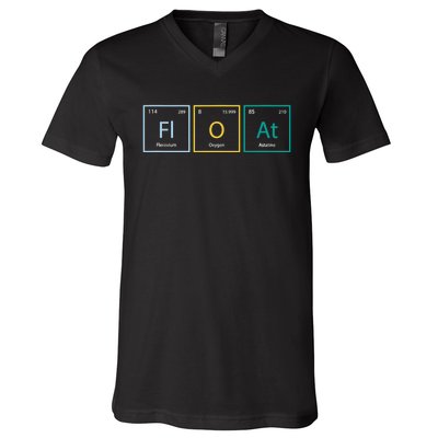 float funny chemistry onewheel eskate float life skateboard V-Neck T-Shirt