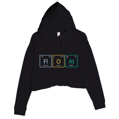 float funny chemistry onewheel eskate float life skateboard Crop Fleece Hoodie