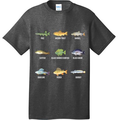 Funny Fishing Cute Types Of Freshwater Fish Species Gifts T-Shirt