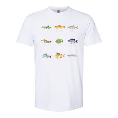 Funny Fishing Cute Types Of Freshwater Fish Species Gifts Softstyle® CVC T-Shirt