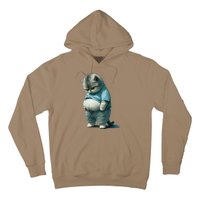 Funny Fat Cat Art Design Fat Kitten Cat Lover Hoodie