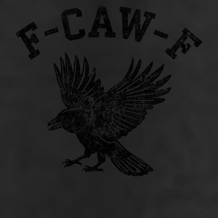 Funny F CAW F Crow 7 Panel Mesh Trucker Snapback Hat