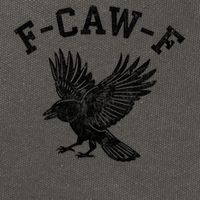 Funny F CAW F Crow Cotton Canvas Backpack