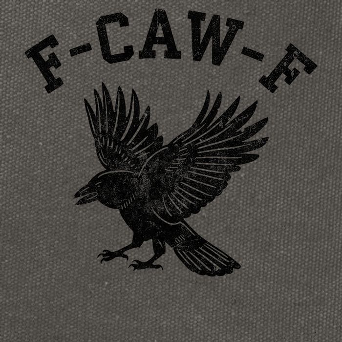 Funny F CAW F Crow Cotton Canvas Backpack