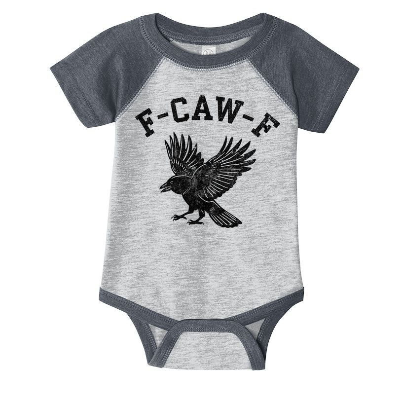 Funny F CAW F Crow Infant Baby Jersey Bodysuit