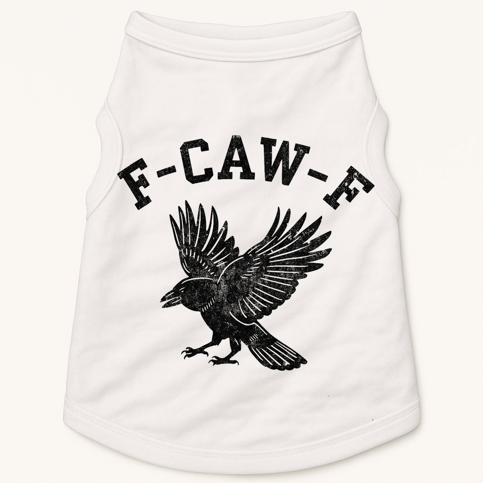 Funny F CAW F Crow Doggie Tank
