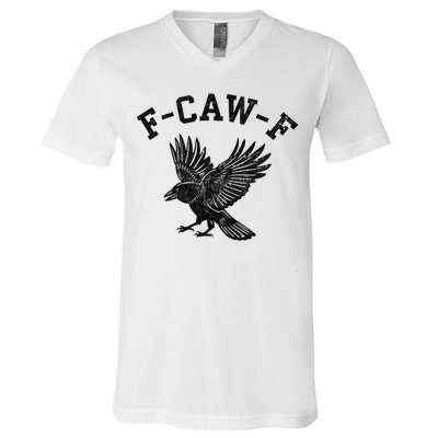 Funny F CAW F Crow V-Neck T-Shirt