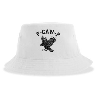 Funny F CAW F Crow Sustainable Bucket Hat