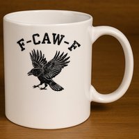 Funny F CAW F Crow 11oz C Handle Ceramic Mug