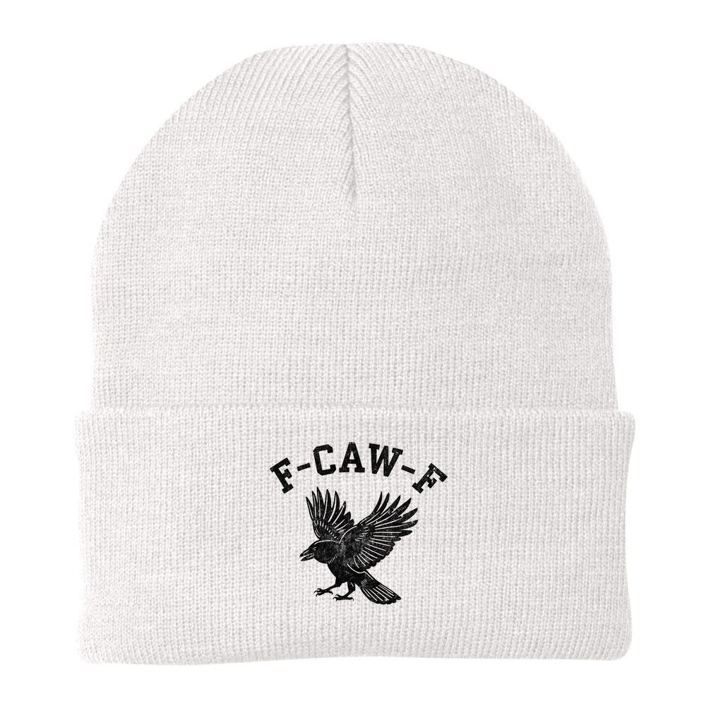 Funny F CAW F Crow Beanie