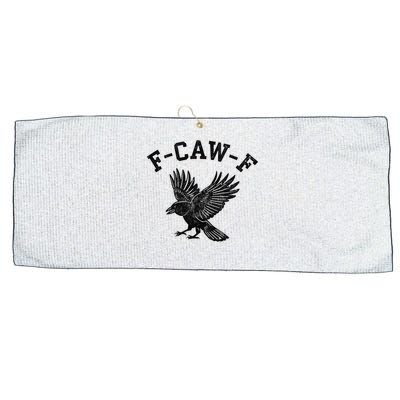 Funny F CAW F Crow Large Microfiber Waffle Golf Towel