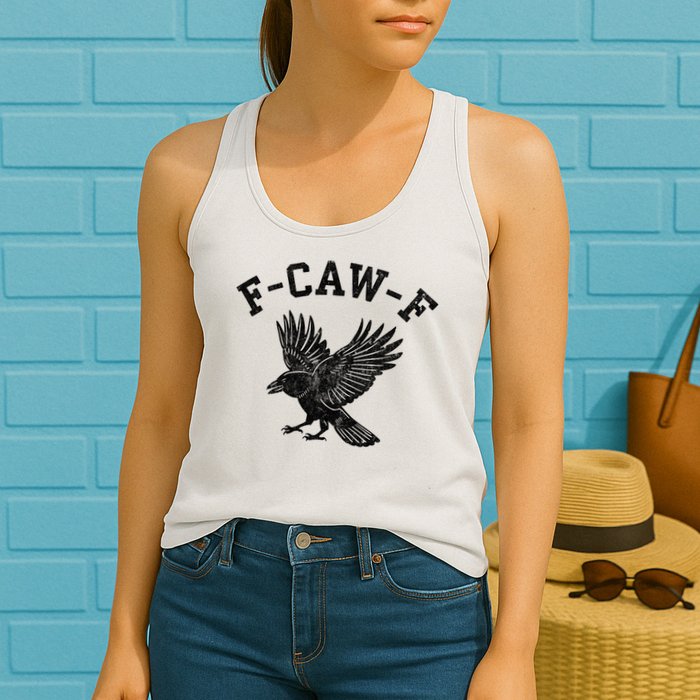 Funny F CAW F Crow Womens Tank Top