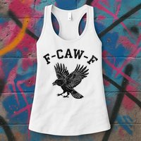 Funny F CAW F Crow Womens Tank Top