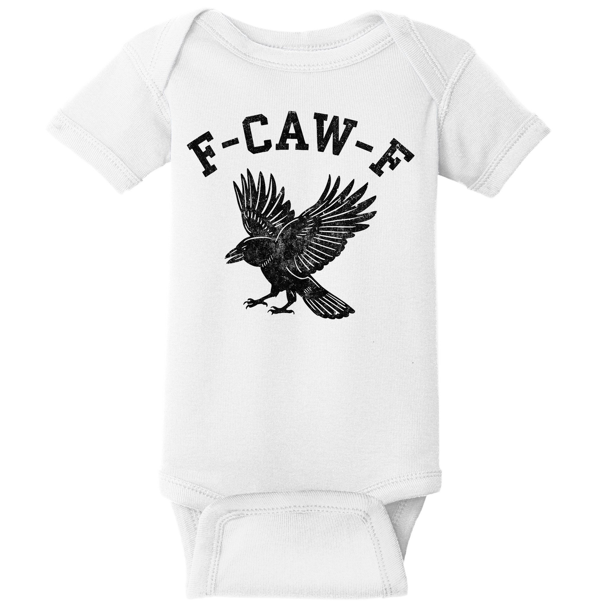 Funny F CAW F Crow Baby Bodysuit