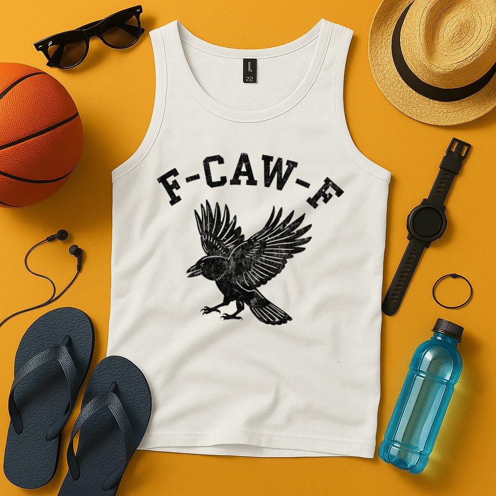 Funny F CAW F Crow Tank Top