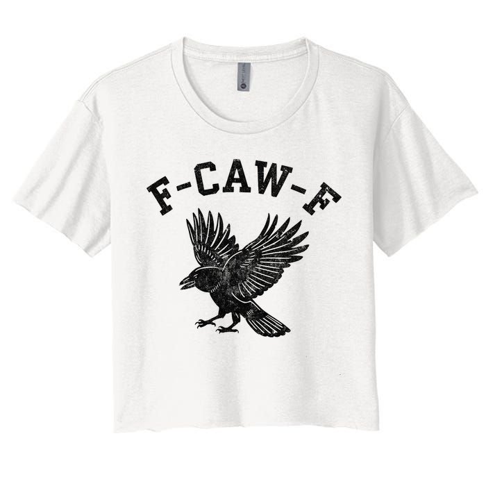 Funny F CAW F Crow Crop Top