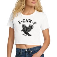 Funny F CAW F Crow Crop Top