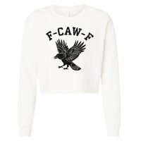 Funny F CAW F Crow Cropped Pullover Crew