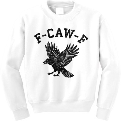 Funny F CAW F Crow Kids Sweatshirt