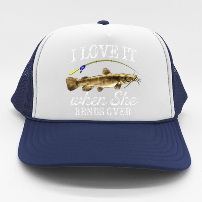 Funny Flathead Catfish Fishing Freshwater Fish Graphic Trucker Hat