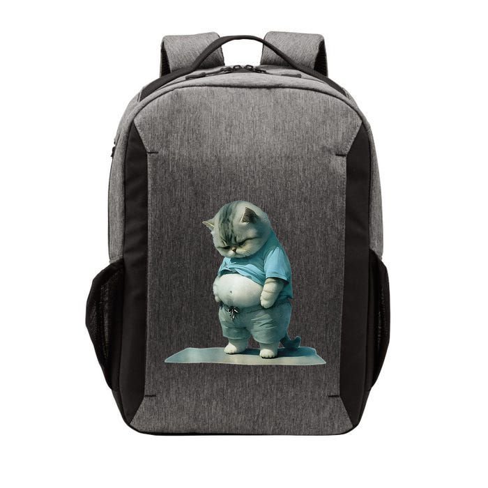 Funny Fat Cat Art Design Print Vector Backpack