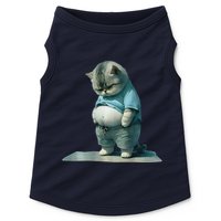 Funny Fat Cat Art Design Print Doggie Tank