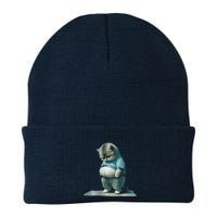 Funny Fat Cat Art Design Print Beanie